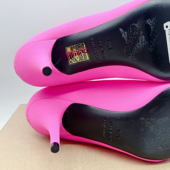 Balenciaga Knife Barbie Pink Pointed Toe Sock Boots Booties EU 37.5 US 7.5 $1290 - Picture 11 of 12